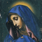 『重要文化財　聖母像（親指のマリア）（部分）　イタリア長崎奉行所旧蔵品　17世紀後期』の画像
