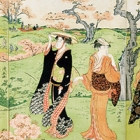 Image of "Cherry Blossom Viewing at Asukayama (detail), By Torii Kiyonaga, Edo period, 18th century"