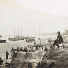 Image of "Ferry at the Yellow River (detail), By Hayasaki Kokichi, Dated 1903 (On exhibit through September 30, 2018)"