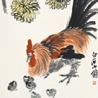 Image of "Chickens and Chrysanthemum (detail), By Qi Baishi (Lent by Beijing Fine Art Academy)"