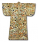 Image of "Karaori Garment(Noh Costume), Matsukawabishi lozenges and hananoshi bouquets on light blue ground, Edo period, 18th century"