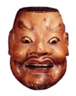 Image of "Noh Mask Otenjin, Formerly owned by the Komparu Troupe, Muromachi period, 15th - 16th century"