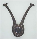 Image of "Ritual Hoe-shaped Crests, Hokkaido Ainu, 19th century (Gift of Messrs.Oda Shokichi and Izumi Rintaro)"