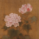 Image of "Red and White Hibiscuses, By Li Di, Southern Song dynasty, dated 1197 (National Treasure, On Exhibit Through october 1, 2006)"