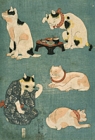 Image of "Cat in Various Postures, By Utagawa Kuniyoshi, Edo period, 19th century"
