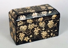 Image of "Box, Grapes and squirrel design in mother-of-pearl inlay, Ming dynasty, 16th century"