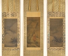 Image of "From left:Snow Landscape,By Liang Kai,Southern Song dynasty,13cSakyamuni Descending from Mountain,By Liang Kai,Southern Song dynasty,13cSnow Landscape,Attributed to Liang Kai,Southern Song dynasty,13-14c(All National Treasure)"