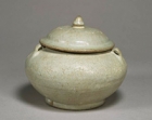 Image of "Jar with Three Handles, Opaque white glaze, Si Satchanalai ware, Thailand, Attributed Provenance : Kanazawa, Ichinomiya-cho, Aichi, 15th - 16th century (Gift of Mr. Takeshita Toshio)"