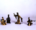 Image of "Gilt Bronze Buddhist Statues, Halos, Repousse Buddhist Images"