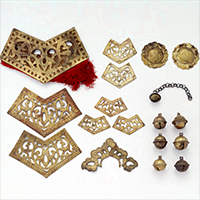 『染織－広東綾大幡と古代の幡金具・幡足－』の画像