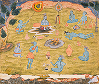 『インドの細密画 ラージャースターン州の細密画』の画像