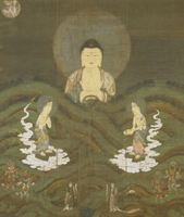 Image of "National Treasure Gallery: Amida (Amitabha) Coming over the Mountain"