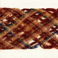 Image of "Fragment of a Beaded Sash and Other Textile Techniques"