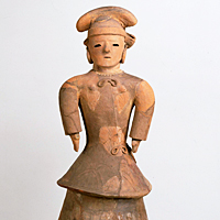 Image of "Important Cultural Property: Tomb Sculpture ("Haniwa"): Woman in Formal Attire"