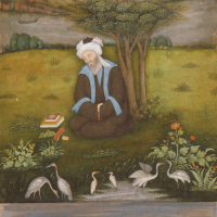 『インドの細密画 ムガル派による風俗画』の画像
