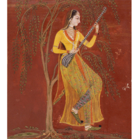 『インドの細密画 ラージャスターン絵画』の画像
