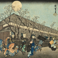 日本屏風絵 集成　第九巻　景物画-四季景物 紙本著色日月四季山水図 文化遺産オンライン