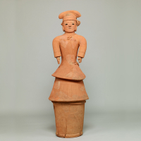 Image of "Important Cultural Property Tomb Sculpture (Haniwa): Dressed-Up Woman"