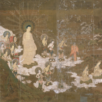 Image of "Buddhist Paintings with Yamato-e Landscapes"