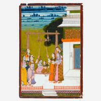 『インドの細密画 絵画に表されたインドの音楽―ラーガマーラ（楽曲絵）』の画像