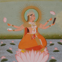 『インドの細密画 ヒンドゥー教の神々』の画像