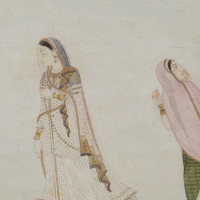 『インドの細密画 ラージャスターン地方の絵』の画像