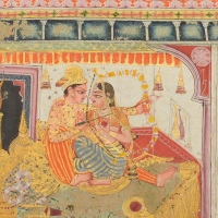 『インドの細密画 絵画にあらわされた音楽―ラーガマーラー（楽曲絵）―』の画像