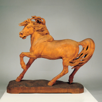 Image of "博物馆新年参访  沟通人与神的祈祷之马"