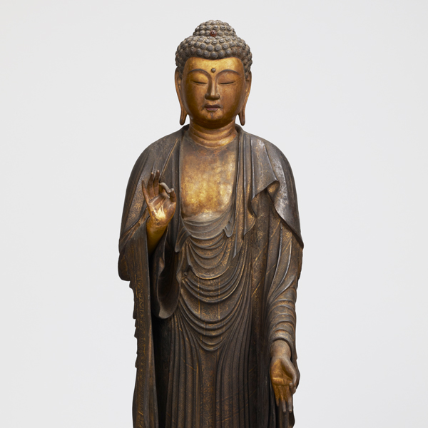 Image of "The Buddha Amida(detail), By Eisen (born 1239), Kamakura period, 1259, Gift of Mr. Yasuda Zenjirō (Important Cultural Property)"
