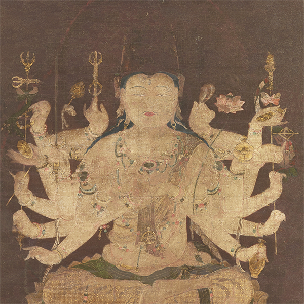Image of "The Deity Jundei Butsumo (detail), Heian period, 12th century (Important Cultural Property)"