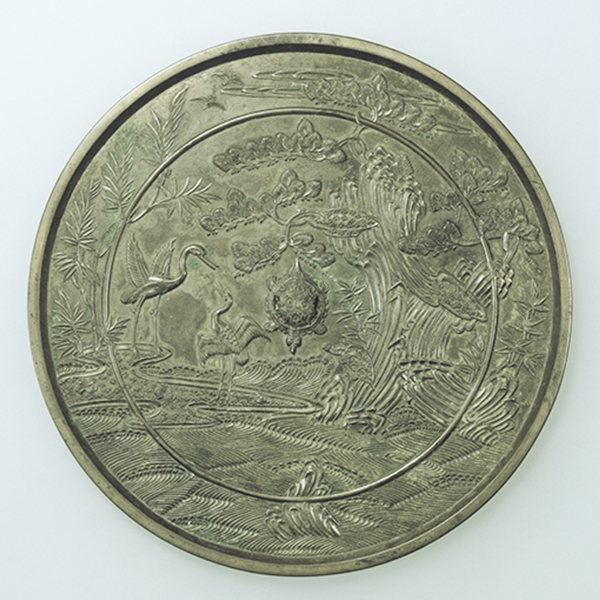 Image of "Mirror with a Scene of Mount Penglai, Kamakura period, 13th century"