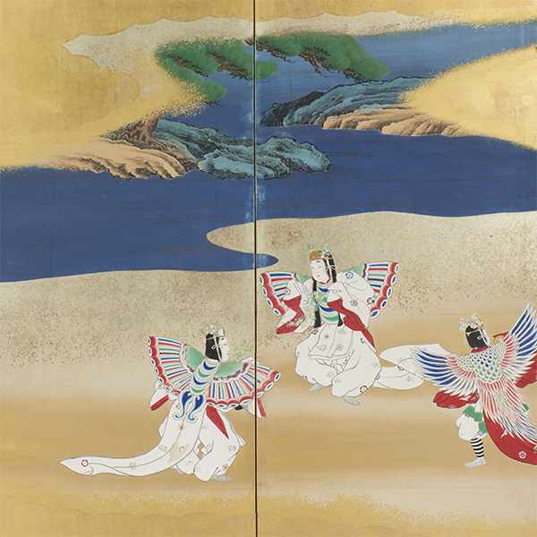Image of "Bugaku Dances and Music (detail), By Kanō Eigaku, Edo period, 19th century"