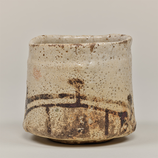 Image of "Tea Bowl, Named “Hashihime (Bridge Maiden)”, Mino ware, Shino type, Azuchi-Momoyama–Edo period, 16th–17th century (Gift of Mr. Matsunaga Yasuzaemon)"