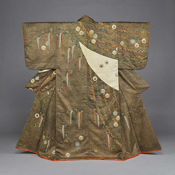 Image of "Robe (Kosode) with Noshi Strips and Wisterias, Edo period, 17th century (Important Cultural Property)"