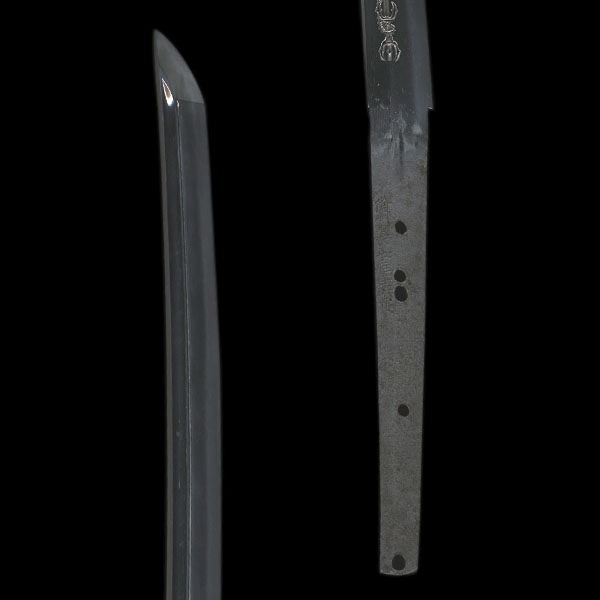Image of "Blade for a Long Sword (Tachi), Named "Fukushima Kanemitsu" (detail), By Kanemitsu, Nanbokuchō period, 14th century, Gift of Mr. Watanabe Seiichirō (Important Cultural Property)"