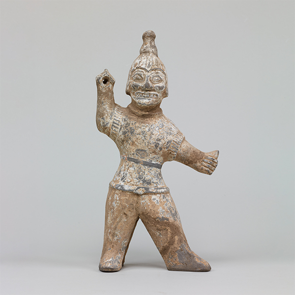 Image of "Warrior, Western Jin dynasty, 3rd–4th century (Gift of Mr. Nakano Kinkurō)"