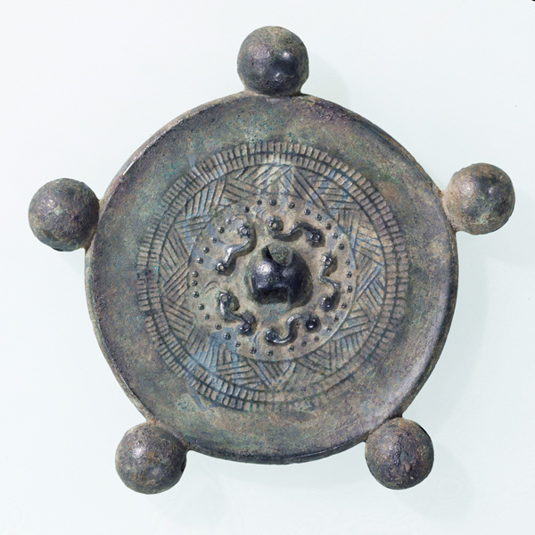 Image of "Mirror with Five Bells, Excavated at Showa-mura, Tone-gun, Gunma, Kofun period, 5th-6th century "