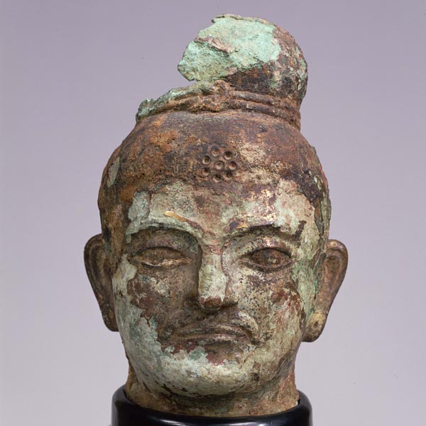 Image of "Head of a Buddha, Ōtani collection, 3rd-4th century"