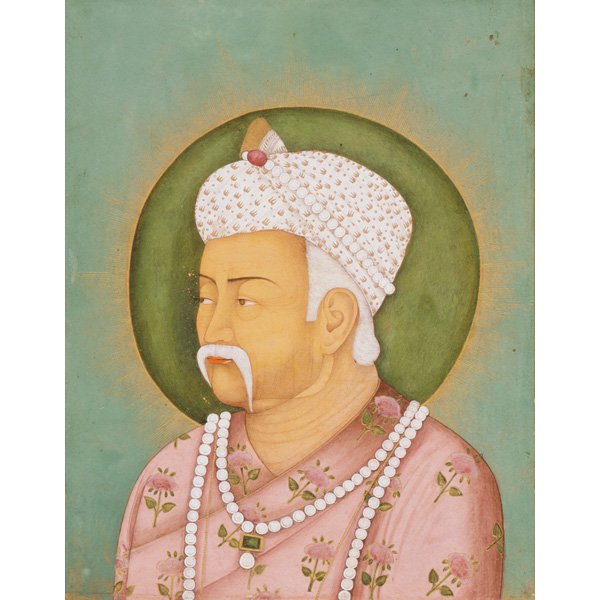 Image of "무굴 황제 악바르 흉상　비카네르파　인도　18세기"