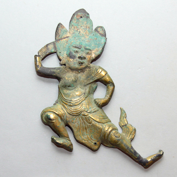 Image of "Repousse Image of the Deity Zaō GongenFound at Mount Ōmine Peak Site, Nara, Heian period, 10th–12th century (Important Art Object)"