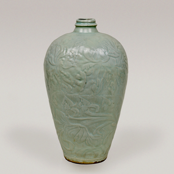 Image of "Cinerary Urn (Vase with Peonies), China, Excavated from Maeda, Ibaraki-machi, Ibaraki, Southern Song dynasty, 13th century"