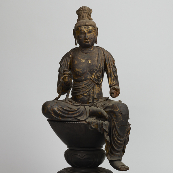 Image of "The Bodhisattva Nikkō, Previously owned by Kinrinji Temple and Kōsanji Temple, Kyoto, Nara period, 8th century (Important Cultural Property)"