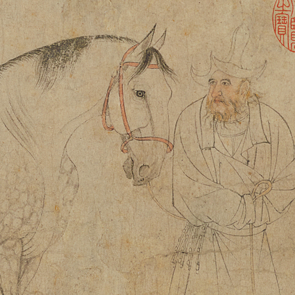 Image of "중요미술품　다섯 마리 말（부분）　이공린　중국　북송시대 11세기[2022년 10월 18일부터 전시]"