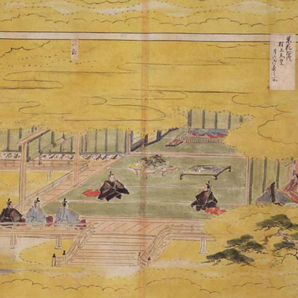 Image of "江户城主殿内眷居所会客室障壁画底稿（局部）19世纪"