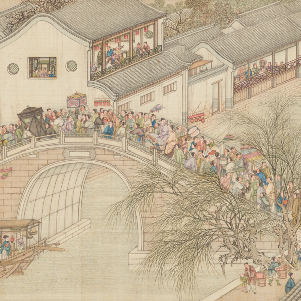 Image of "Celebration of the Harvest (detail)By Jin Kun, Chen Mei, Sun Hu, Ding Guanpeng, Cheng Zhidao, and Wu Gui; China, Qing dynasty, 1740"