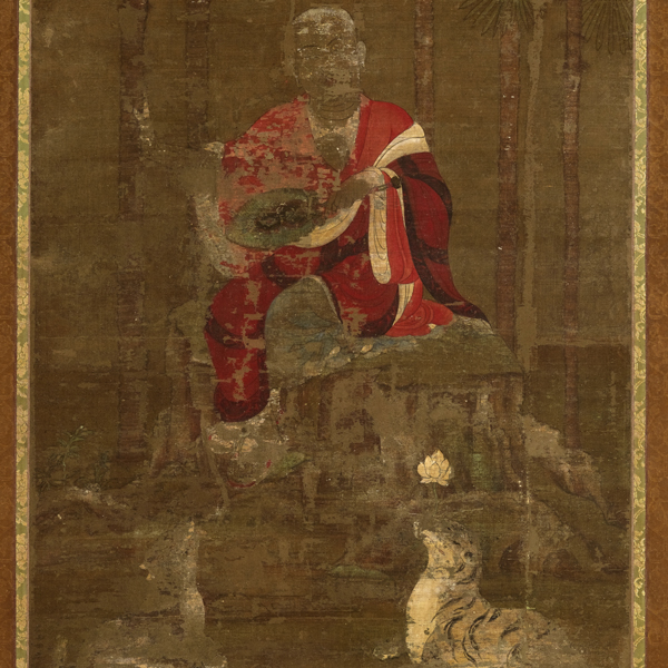 Image of "The Sixth of the Sixteen Arhats (detail), Heian period, 11th century (National Treasure)"