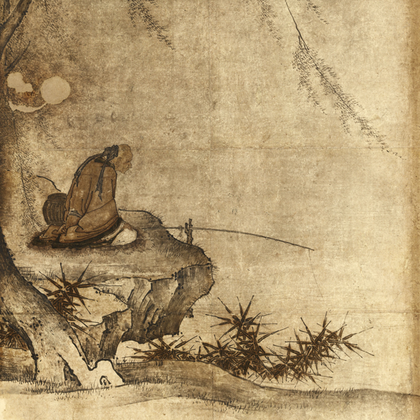 『重要文化財　故事人物図（書院の間）（部分）伝狩野元信筆　旧大仙院方丈障壁画　室町時代・16世紀』の画像
