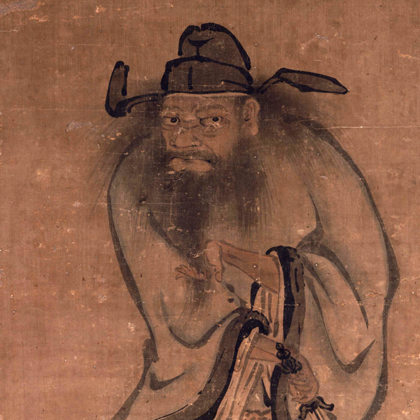 Image of "The Demon Queller Zhong Kui  (detail), By Yamada Dōan, Muromachi period, 16th century"