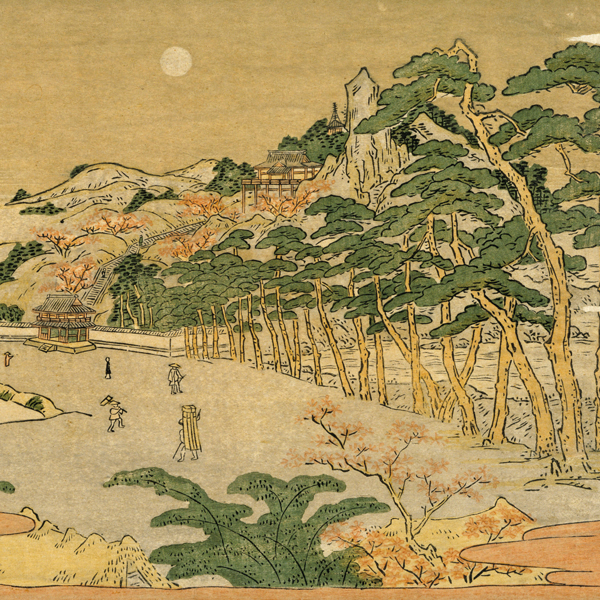 Image of ""Autumn Moon at Ishiyama" from the Series Eight Sceneries from Ōmi Province (detail), By Kitagawa UtamaroⅡ, Edo period, 19th century"