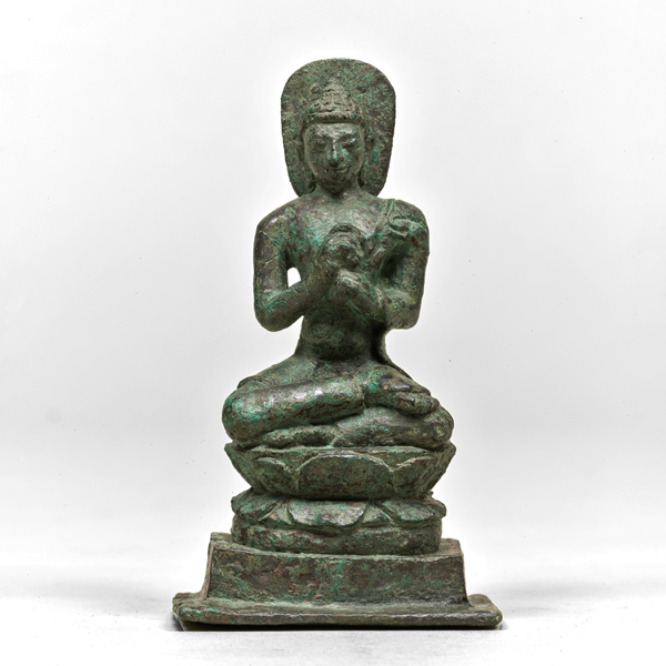 【あす楽対応】 ご売約 】Ayutthaya 世界遺産 アユタヤ青銅鍍金如来坐像（東京 工芸品